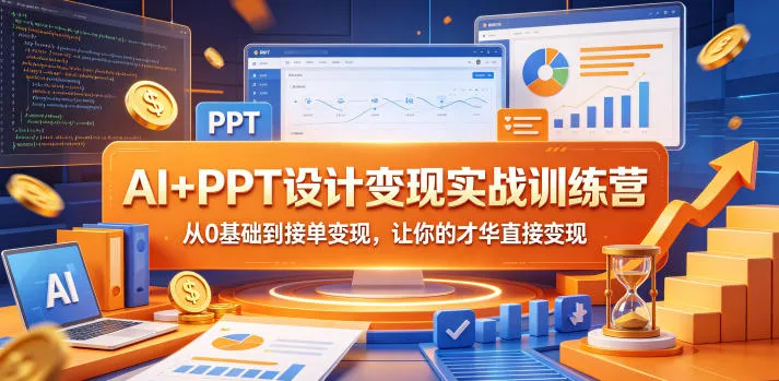 AI+PPT设计变现实战训练营,从0基础到接单变现,让你的才华直接变现 AI+PPT设计变现实战训练营,从0基础到接单变现,让你的才华直接变现