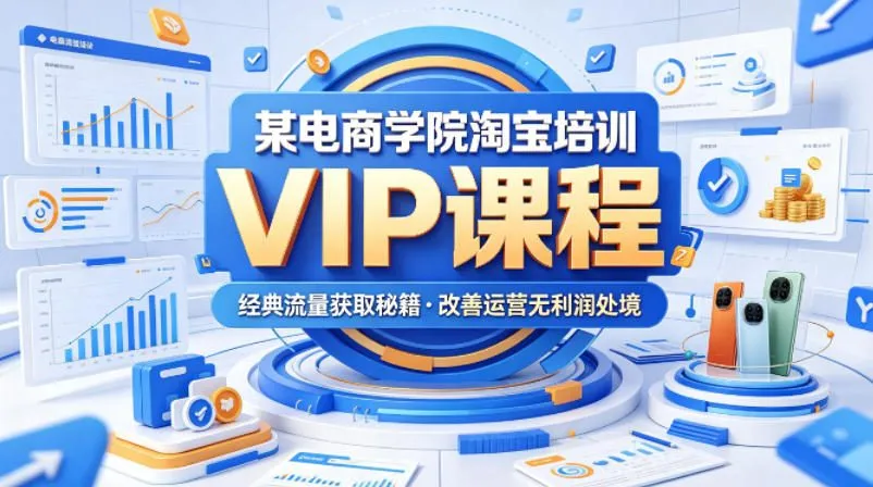 某电商学院淘宝培训VIP课程,各种经典有用的流量获取秘籍,改善运营产品没利润的处境(2026年6月) 某电商学院淘宝培训VIP课程,各种经典有用的流量获取秘籍,改善运营产品没利润的处境(2026年6月)