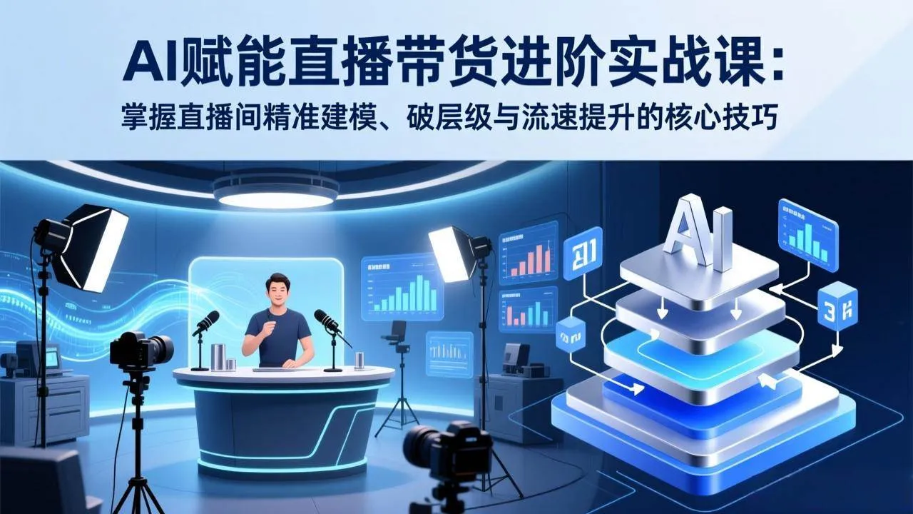 (17405期)AI赋能直播带货进阶实战课:掌握直播间精准建模、破层级与流速提升的核心技巧 (17405期)AI赋能直播带货进阶实战课:掌握直播间精准建模、破层级与流速提升的核心技巧