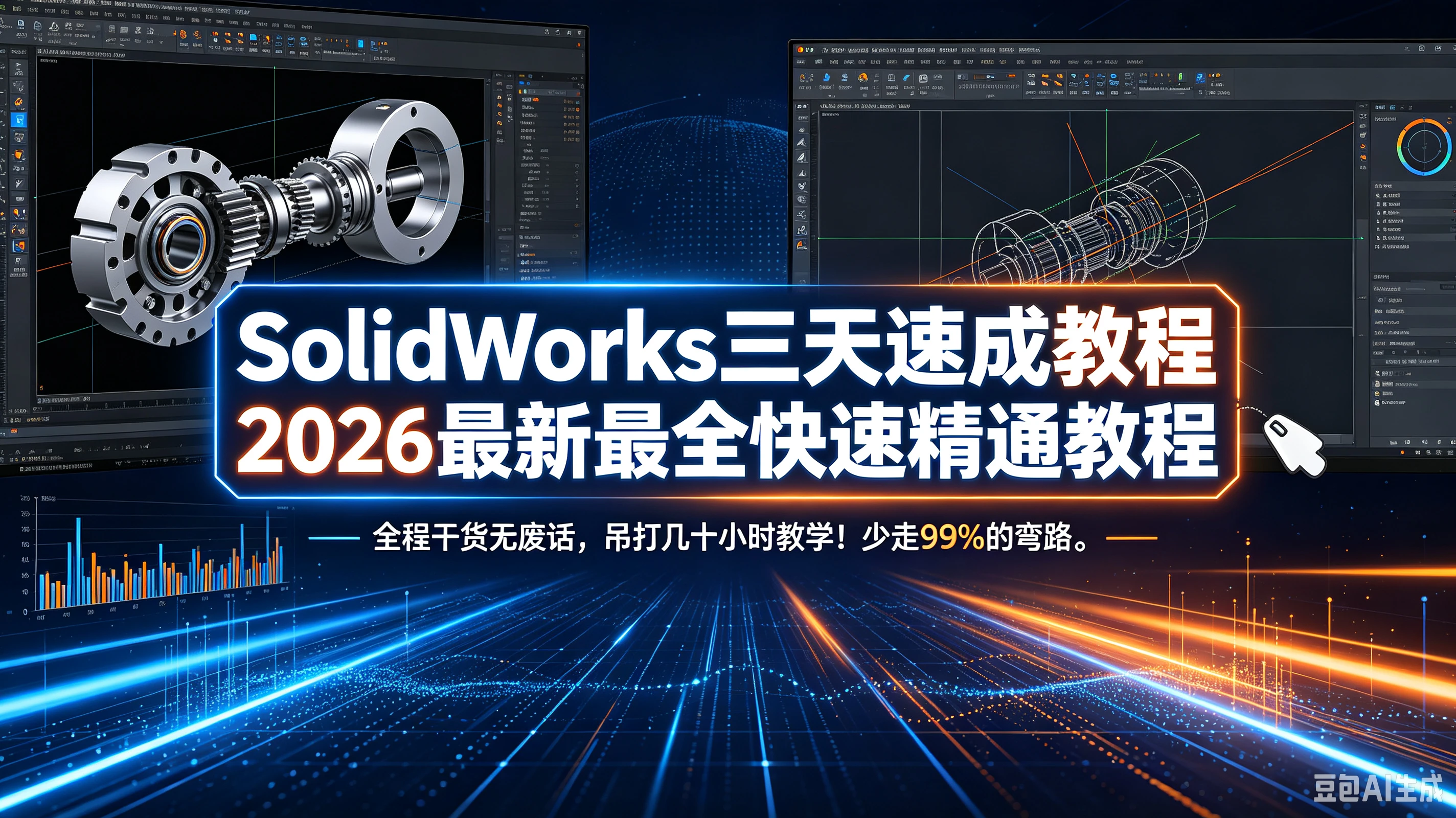 【精】SolidWorks三天速成教程2026最新最全快速精通教程,全程干货无废话,吊打几十小时教学!少走99%的弯路。 【精】SolidWorks三天速成教程2026最新最全快速精通教程,全程干货无废话,吊打几十小时教学!少走99%的弯路。