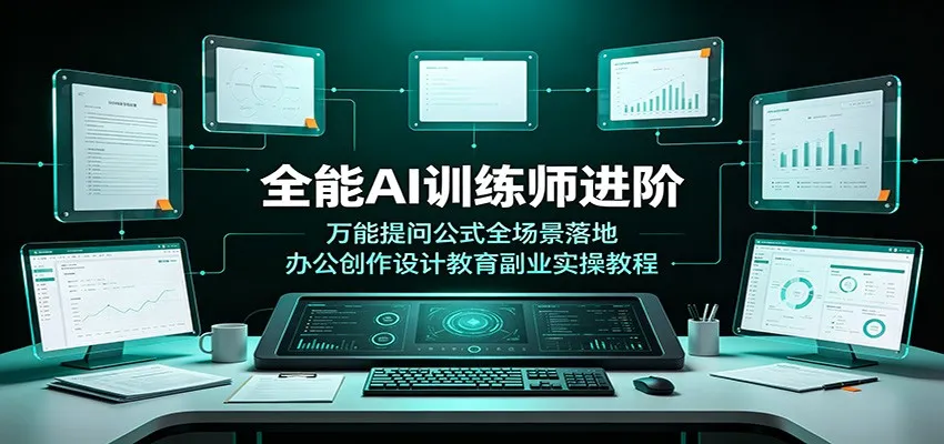 全能AI训练师进阶:万能提问公式全场景落地,办公创作设计教育副业实操教程 全能AI训练师进阶:万能提问公式全场景落地,办公创作设计教育副业实操教程
