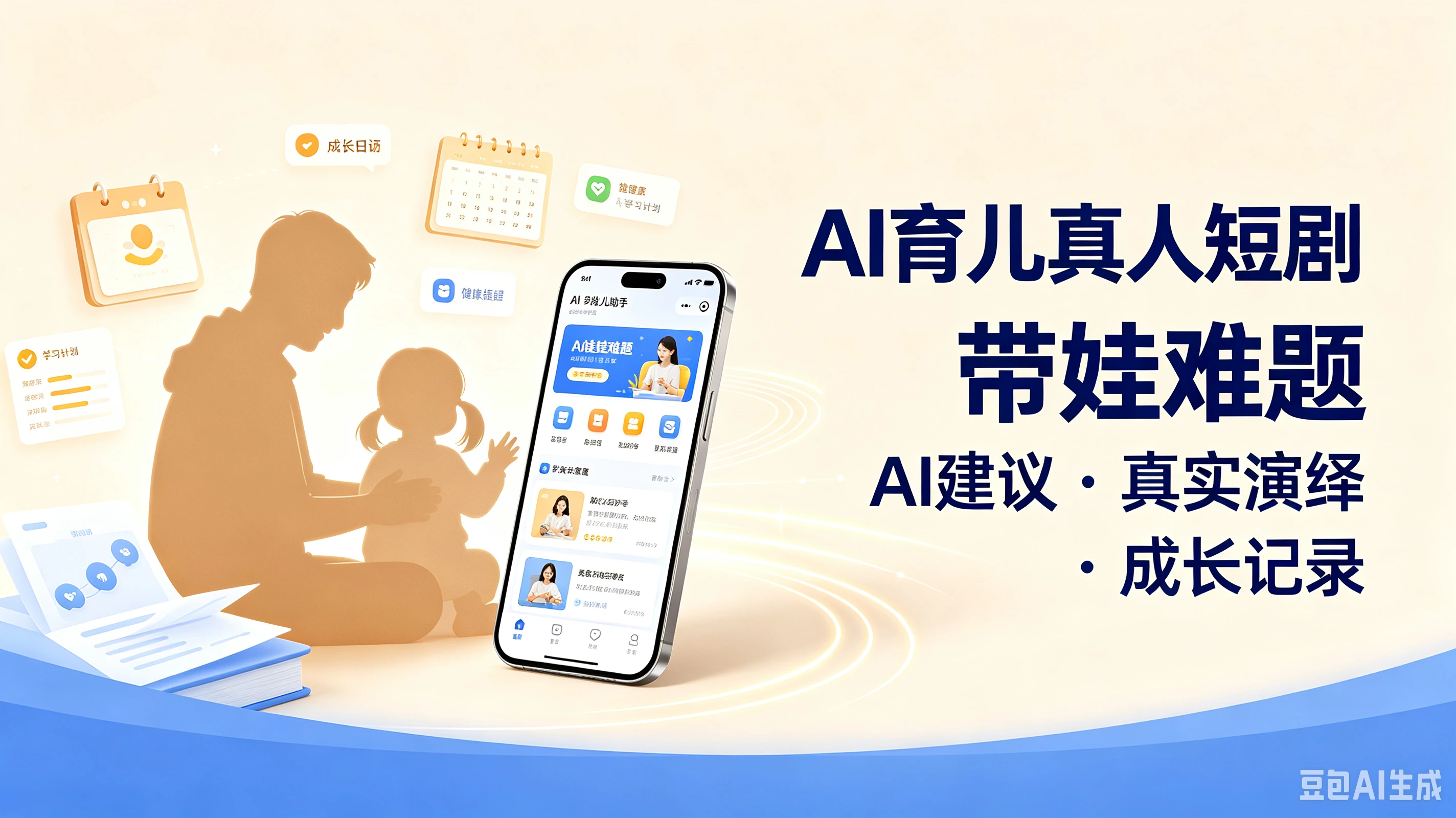 【精】AI育儿真人短剧带娃难题,AI建议·真实演绎·成长记录