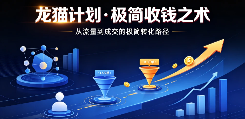 【精】龙猫计划·极简收钱之术,从流量到成交的极简转化路径(价值3980元)