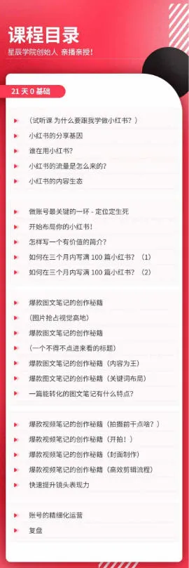 21天0基础小红书实操训练营|从账号搭建、流量逻辑到爆款笔记、垂直变现全突破