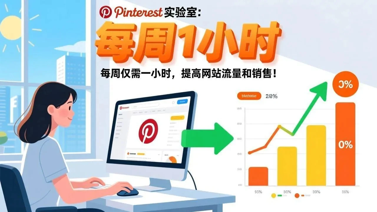 【精】Pinterest实验室：每周仅需一小时，提高网站流量和销售！