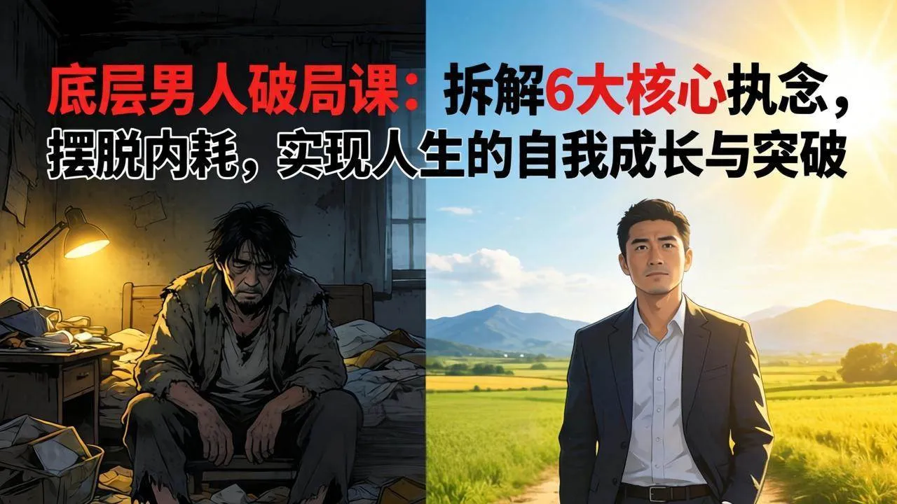 （17747期）付费文章：底层男人破局课：拆解 6 大核心执念，摆脱内耗，实现人生的自我成长与突破