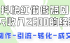 抖快做微短剧，8天收入2600+的实操经验，从前端设置到后期转化手把手教！