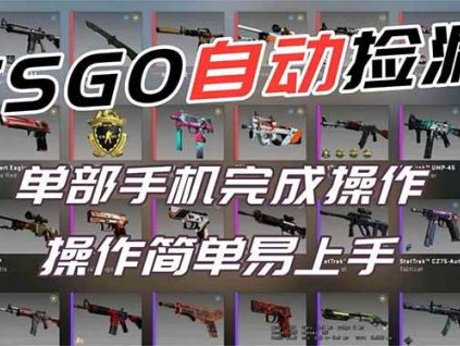 (16812期)用全球火爆游戏CSGO挂机捡漏赚钱过个肥年,一部手机轻松日入500+【副业网赚】