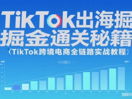 TikTok出海掘金通关秘籍,TikTok跨境电商全链路实战教程