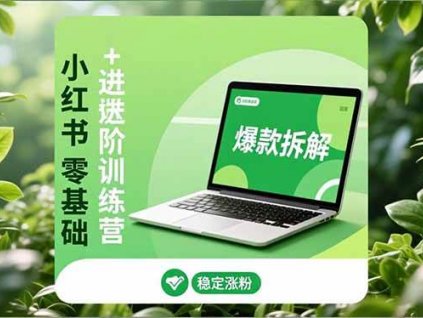 (16801期)小红书零基础+高阶训练营:安全养号、爆款拆解、长效运营,实现稳定涨粉与变现